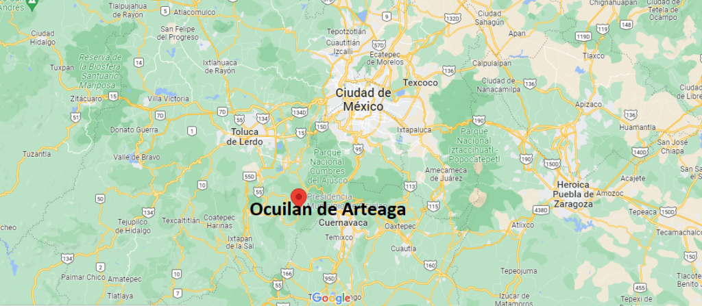 ¿Dónde está Ocuilan de Arteaga