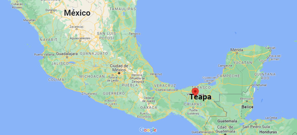 ¿Dónde está Teapa Mexico