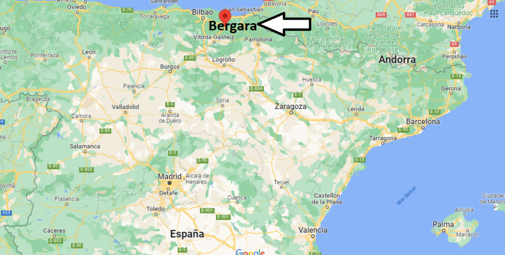 ¿Dónde está Bergara en España
