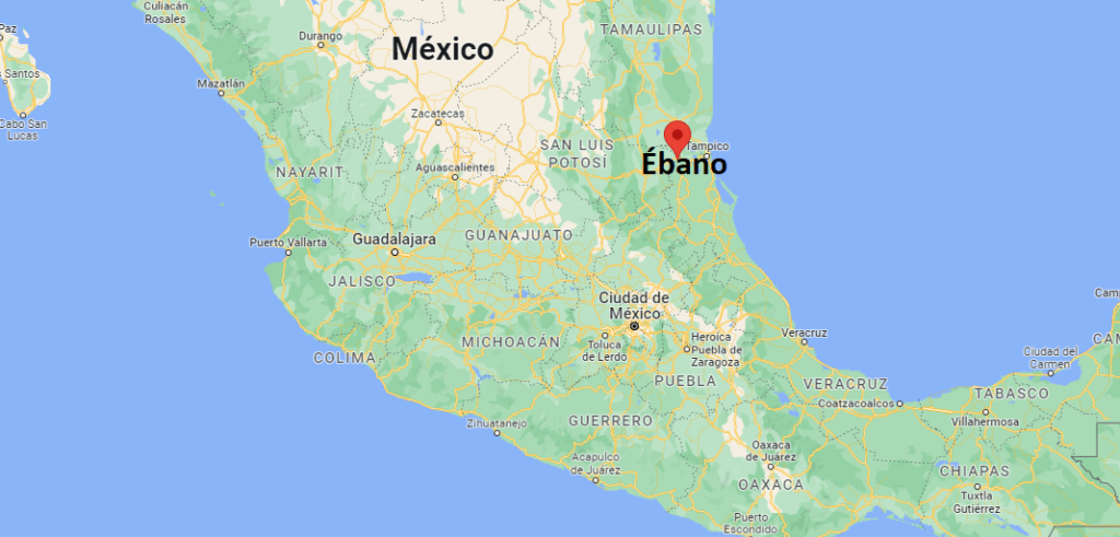 ¿Dónde está Ébano Mexico