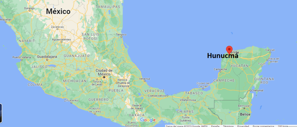 ¿Dónde está Hunucmá Mexico