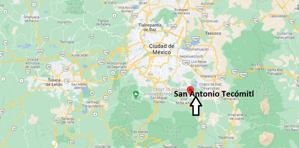 ¿Dónde está San Antonio Tecómitl Mexico