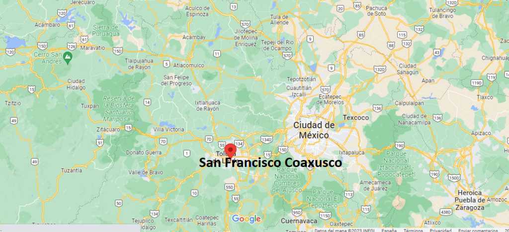 ¿Dónde está San Francisco Coaxusco Mexico