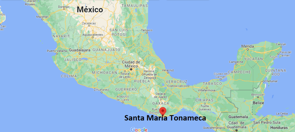 ¿Dónde está Santa María Tonameca Mexico