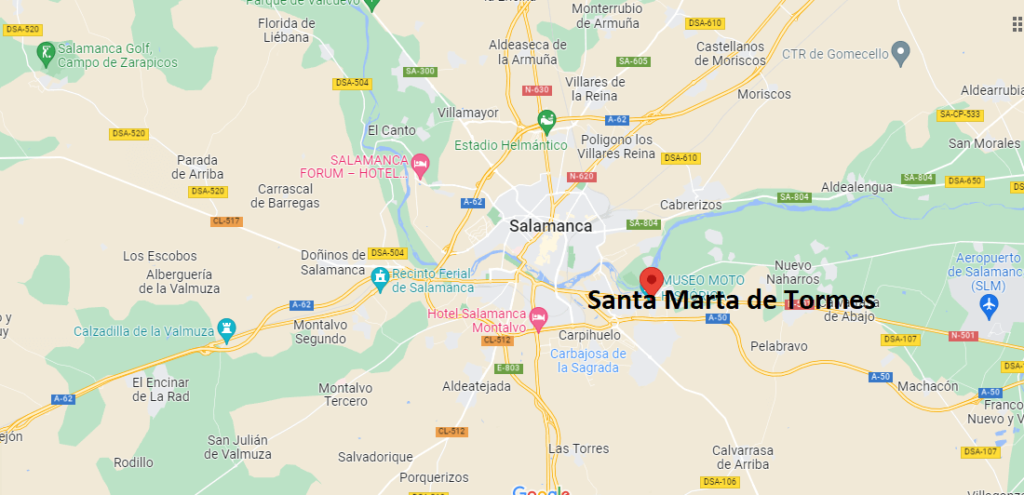 ¿Dónde está Santa Marta de Tormes