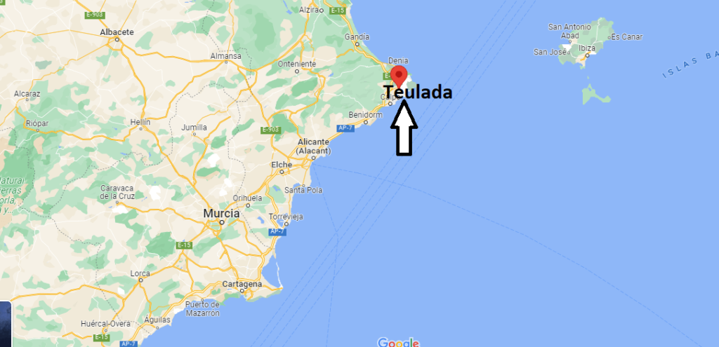 ¿Dónde está Teulada en España