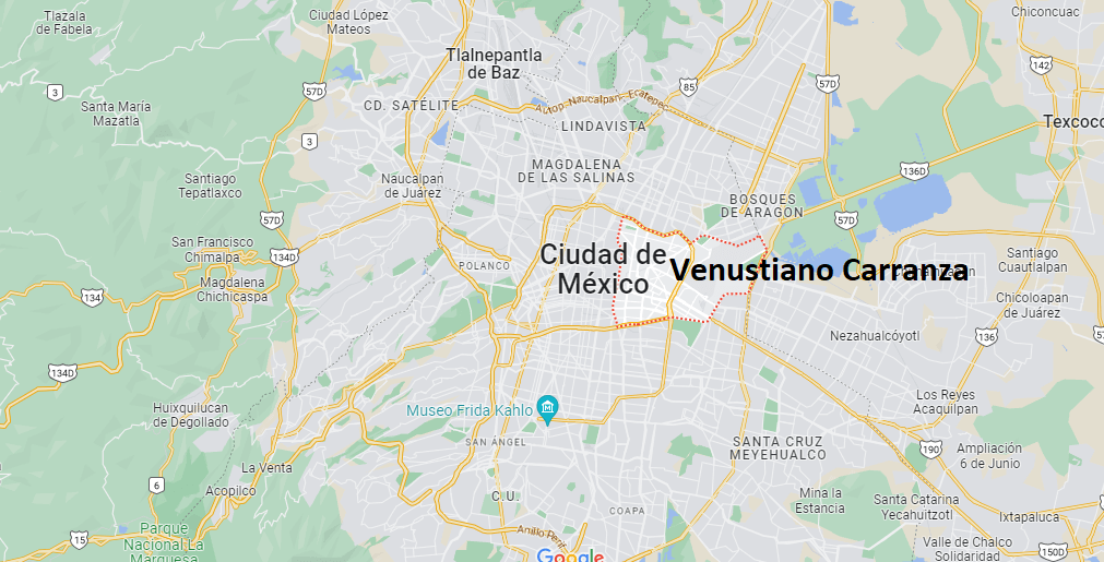 ¿Dónde está Venustiano Carranza Mexico