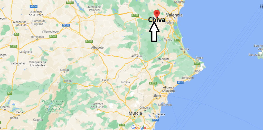 ¿Dónde está Chiva en España