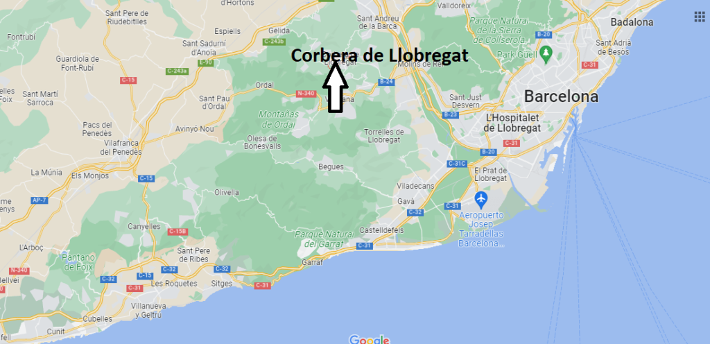 ¿Dónde está Corbera de Llobregat
