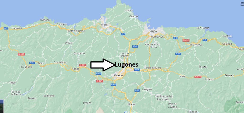¿Dónde está Lugones en España
