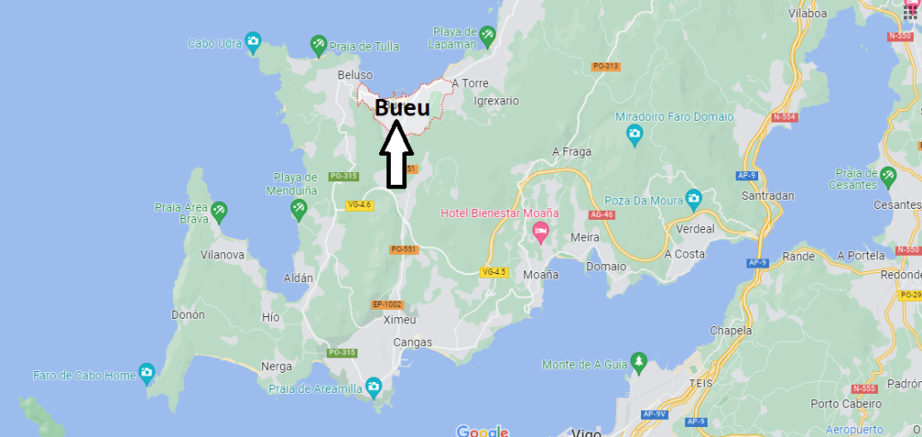 ¿Dónde está la isla de Bueu