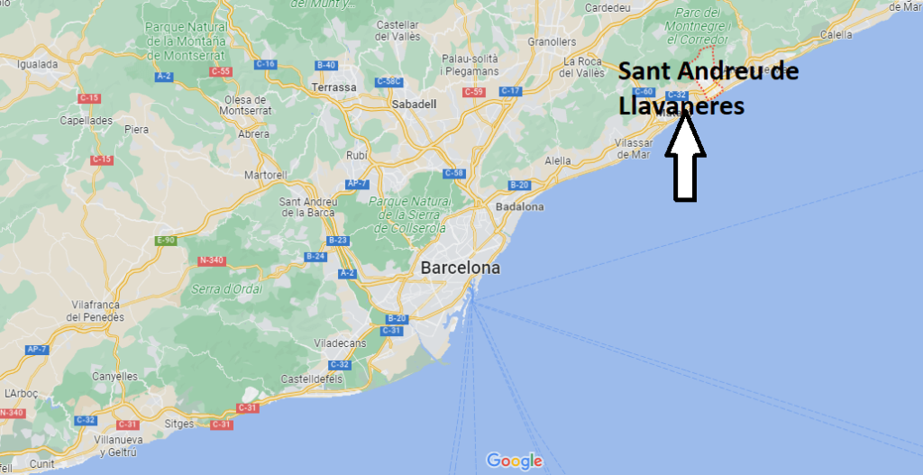 ¿Dónde está Sant Andreu de Llavaneres