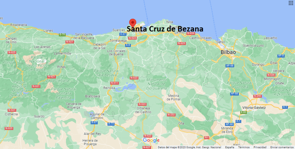 ¿Dónde está Santa Cruz de Bezana