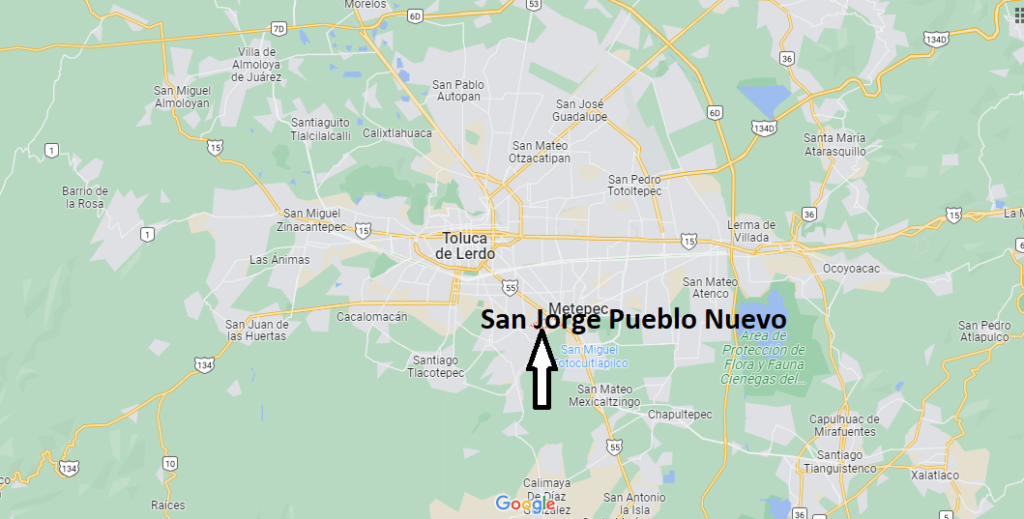 ¿Dónde está San Jorge Pueblo Nuevo Mexico