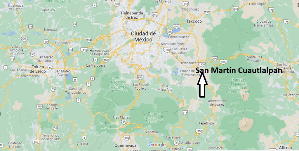 ¿Dónde está San Martín Cuautlalpan Mexico