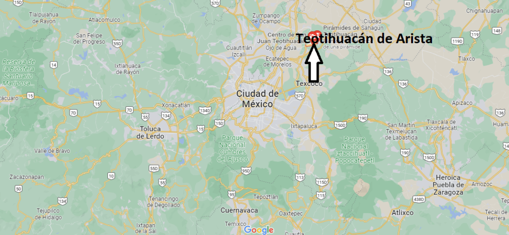 ¿Dónde está Teotihuacán de Arista Mexico