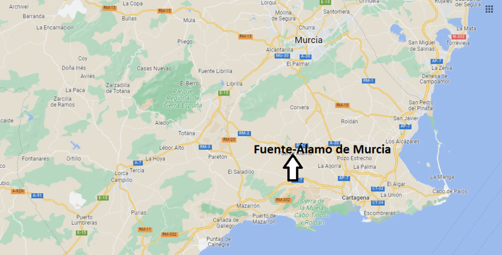 ¿Dónde está Fuente-Álamo de Murcia
