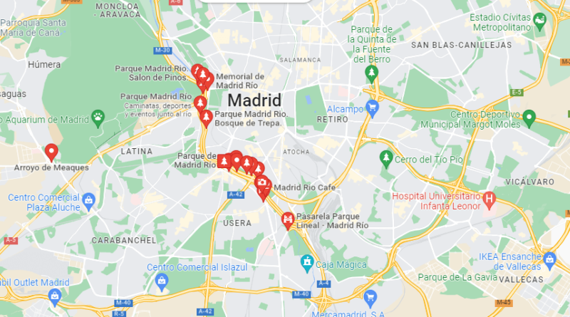 ¿Dónde está Madrid Río