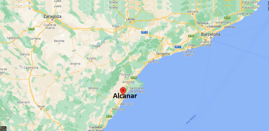 ¿Dónde está Alcanar en España