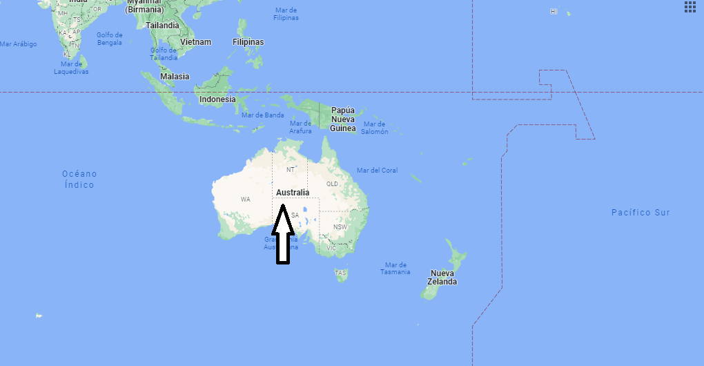 En qué continente se encuentra Australia