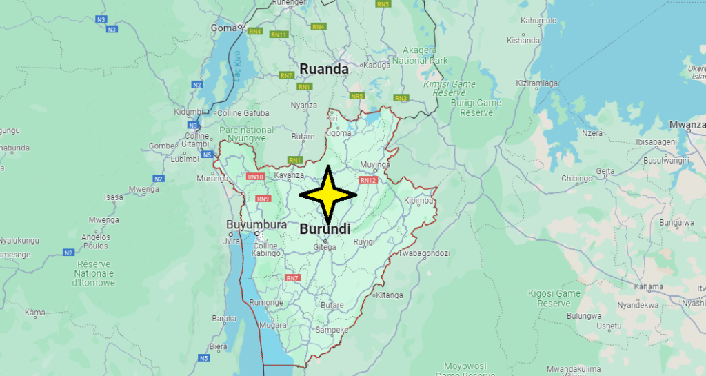 ¿Dónde está el país Burundi