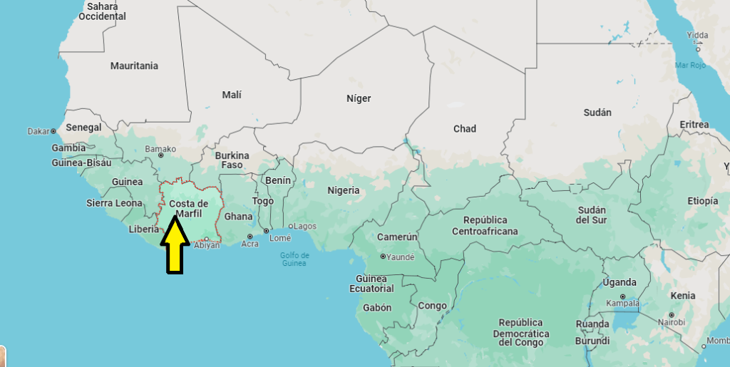 ¿En qué continente se encuentra Costa de Marfil