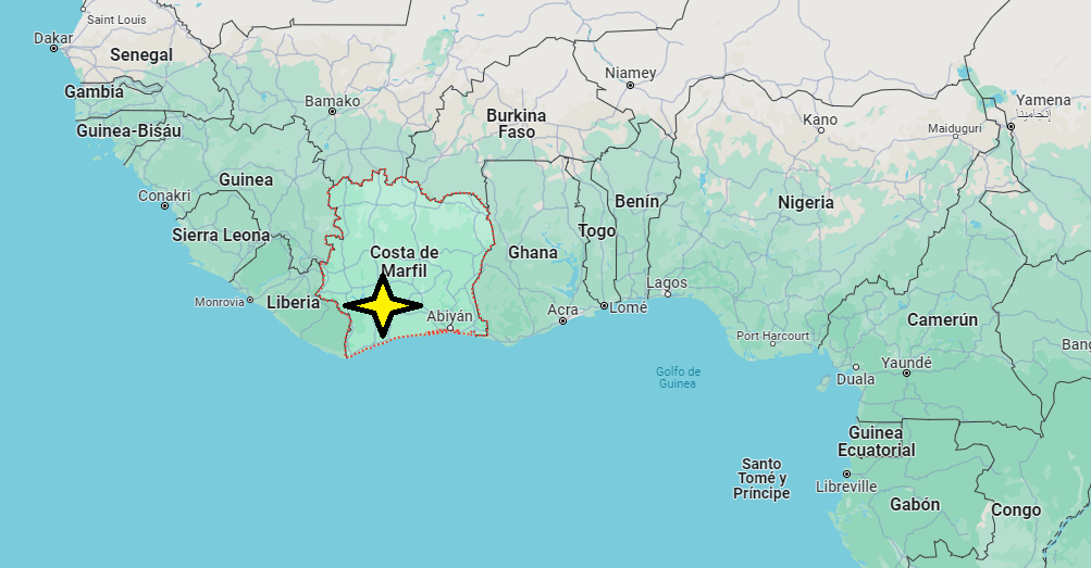 ¿En qué continente se esta Costa de Marfil