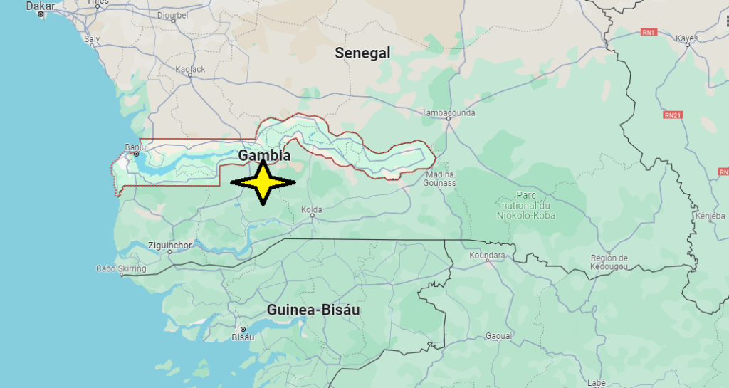 ¿En qué continente se localiza Gambia
