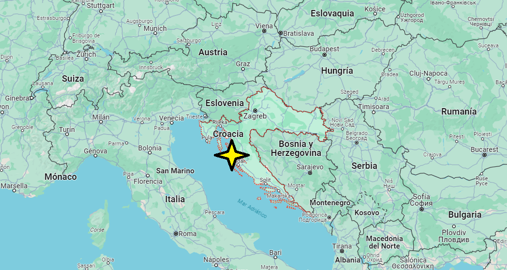 ¿Dónde está Croacia en el mapa de Europa