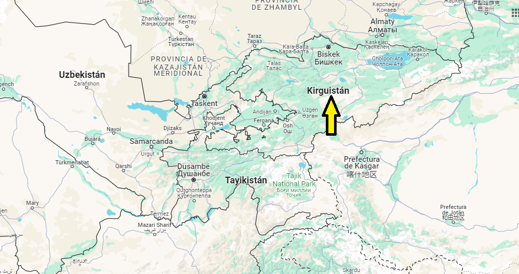 ¿Dónde está el país Kirguistán