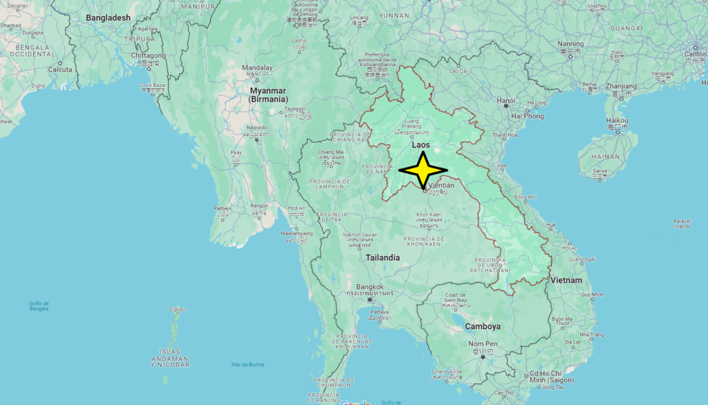 ¿Dónde está el país de Laos