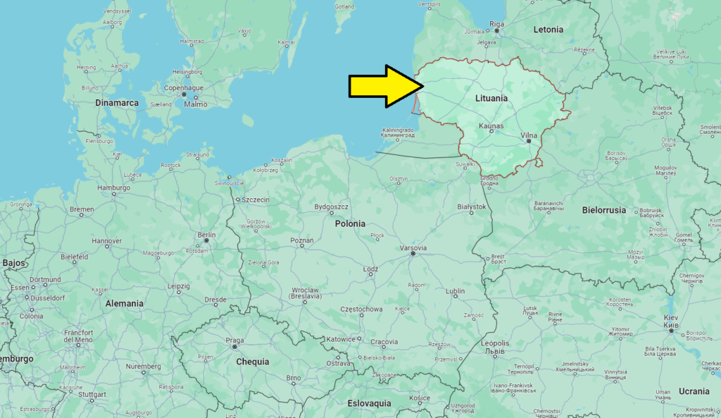 ¿Dónde está situado Lituania