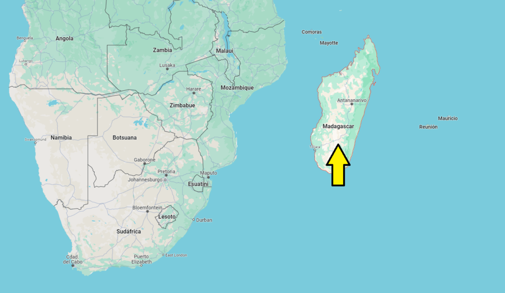 ¿Dónde está ubicada la isla de Madagascar