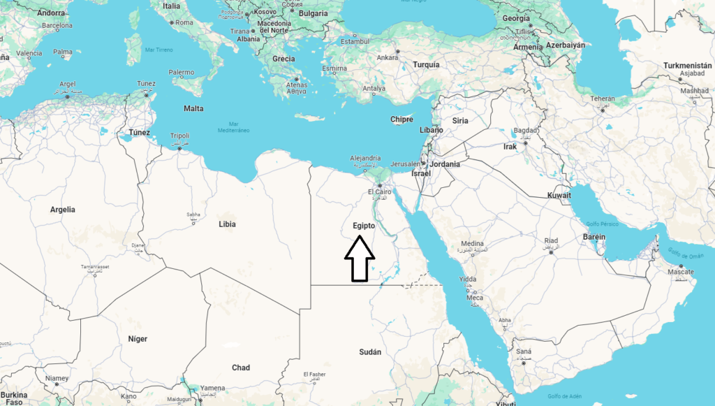 ¿Dónde se encuentra Egipto en qué continente