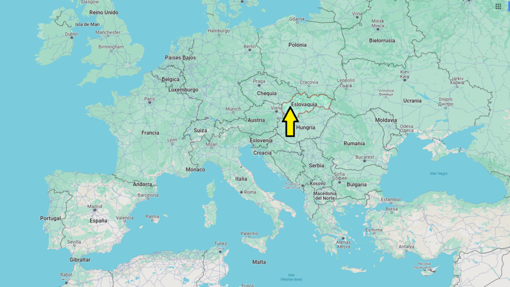 ¿En qué continente se encuentra Eslovaquia