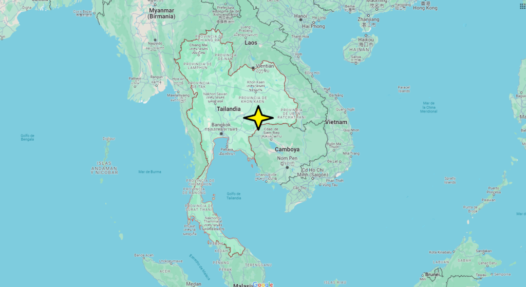 ¿Dónde está el país de Tailandia