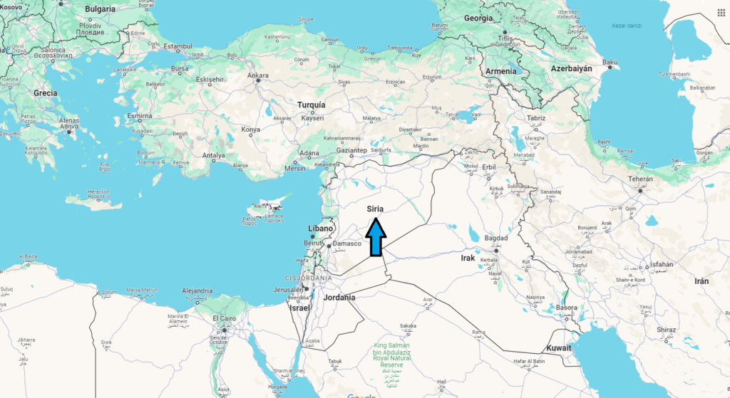¿Dónde está ubicado el país de Siria