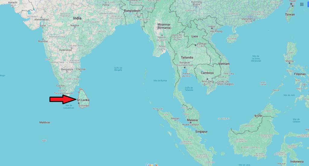 ¿Dónde se ubica el país de Sri Lanka