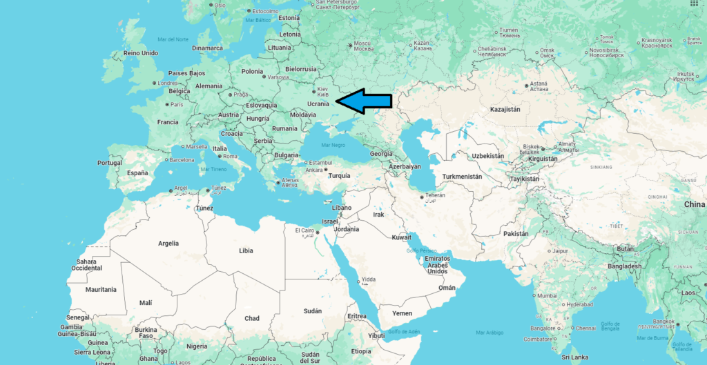¿Dónde se ubica Ucrania en el mapa