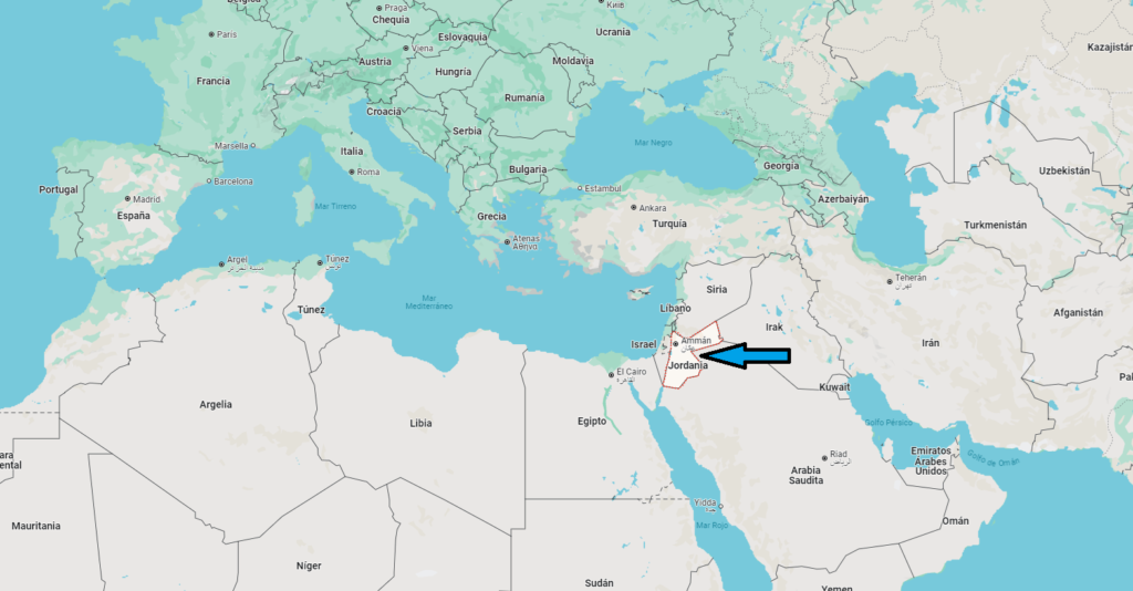 ¿En qué continente se encuentra Jordania