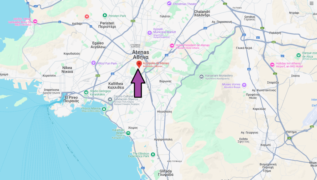 ¿Dónde se encuentra la Acrópolis